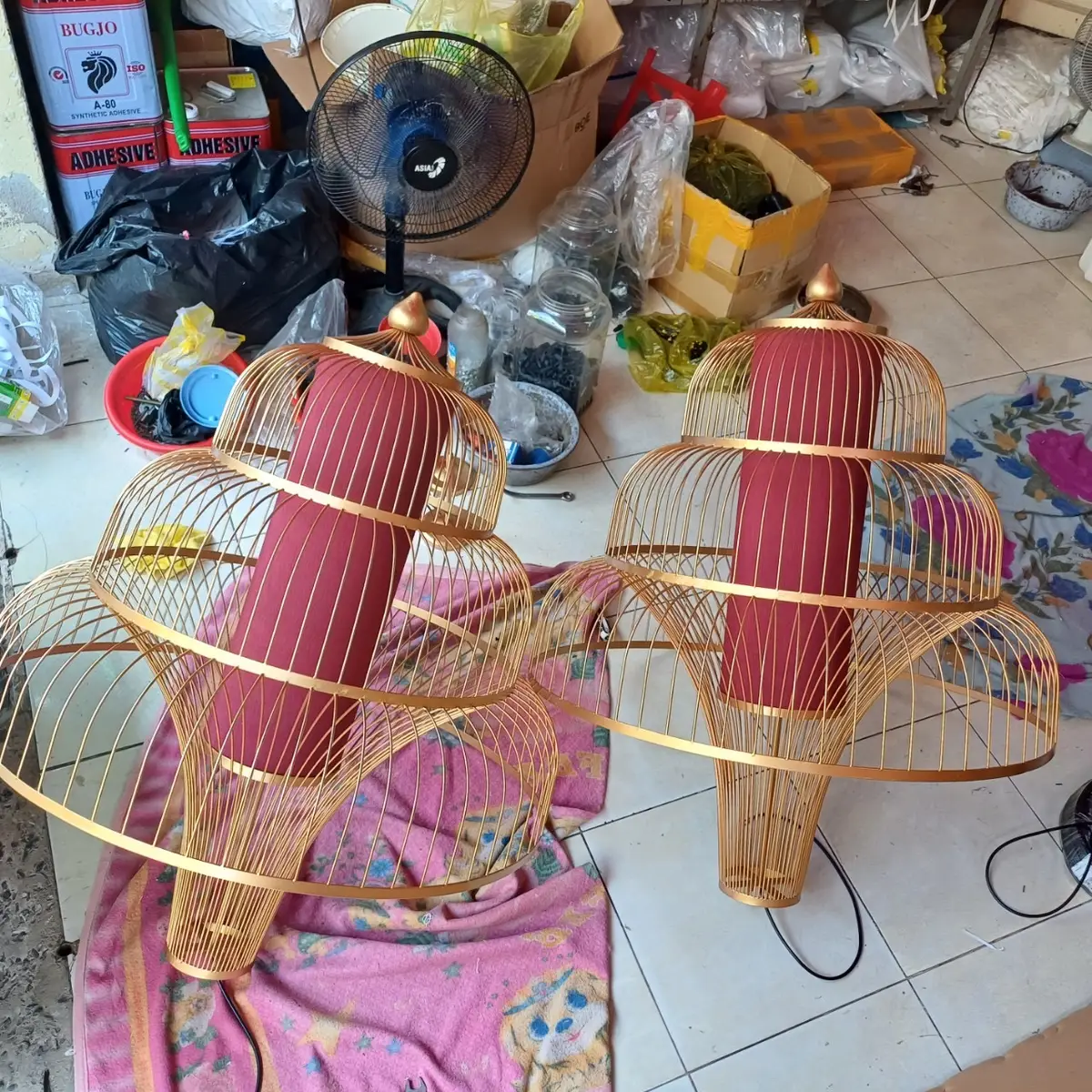 GIA CÔNG CHỤP ĐÈN VẢI