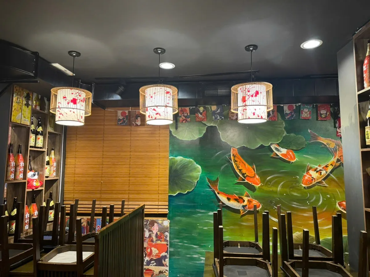 Mẫu đèn thả cho nhà hàng phong cách Nhật Bản