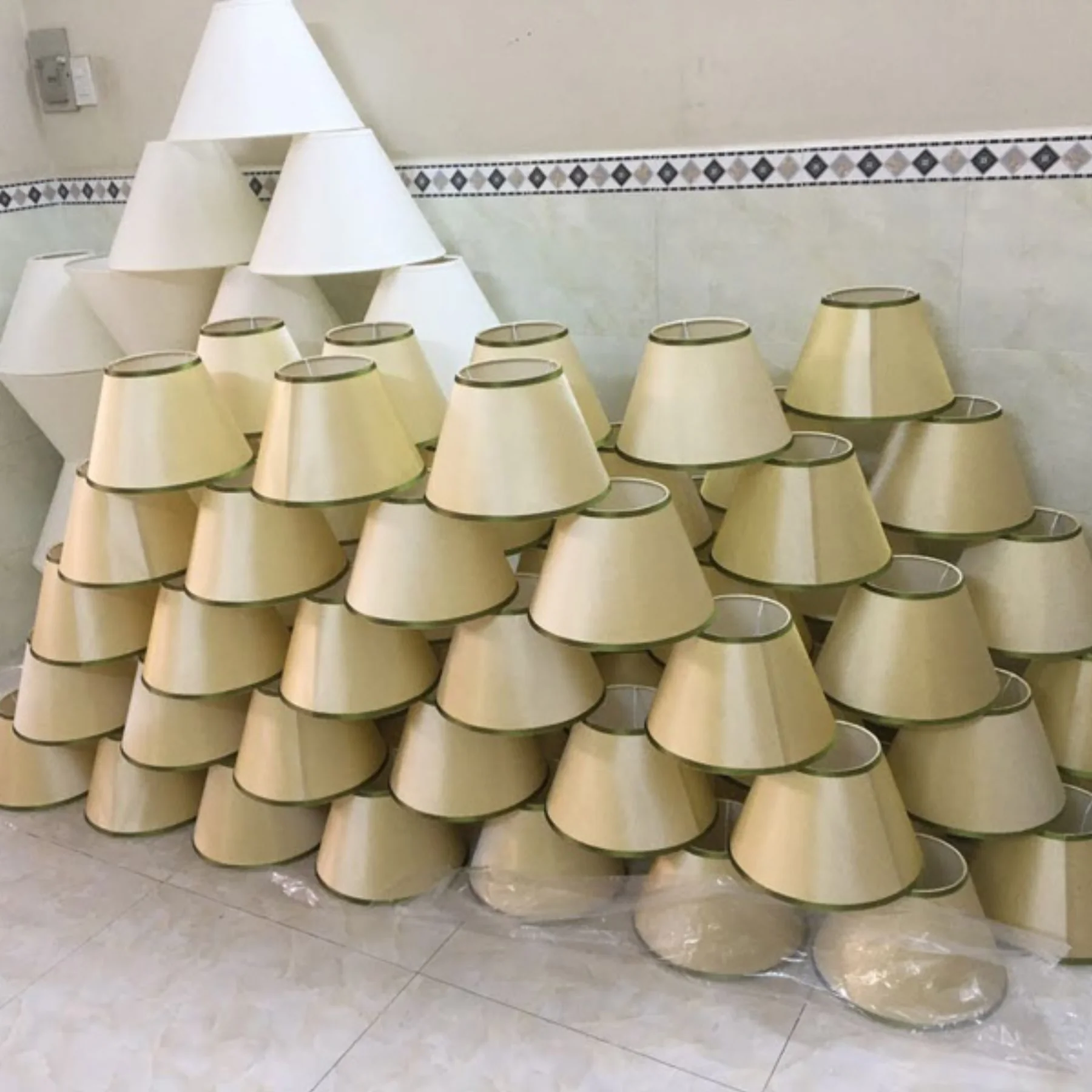 Đèn vải nhăn hình giọt nước KH-DTR011
